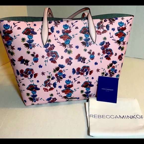 NWT Rebecca Minkoff Pink Floral Beautiful Tote Bag PRICE FIRM!Thank you - Picture 3 of 15